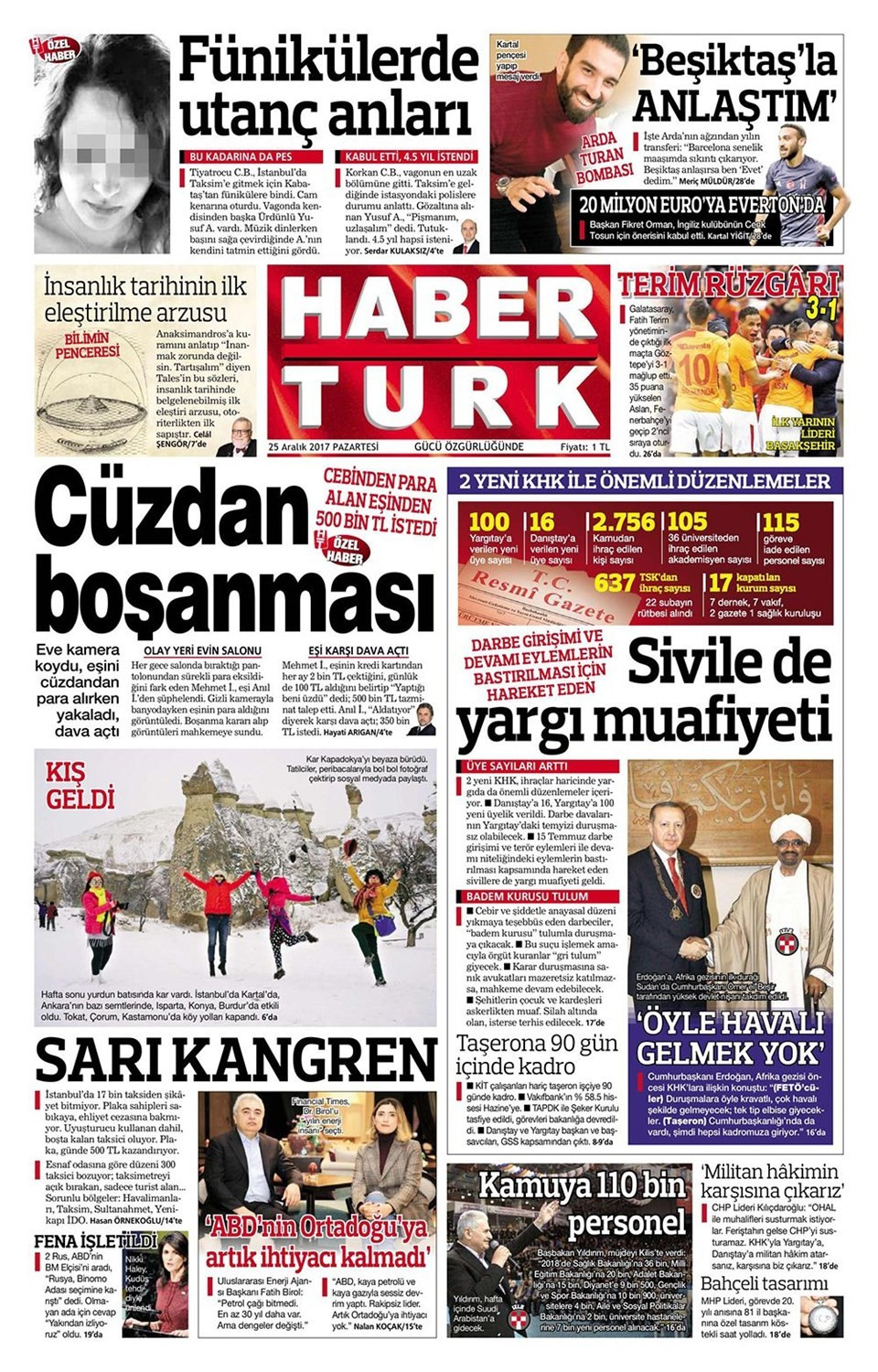 Günün gazete manşetleri (25 Aralık 2017) - Sayfa 4