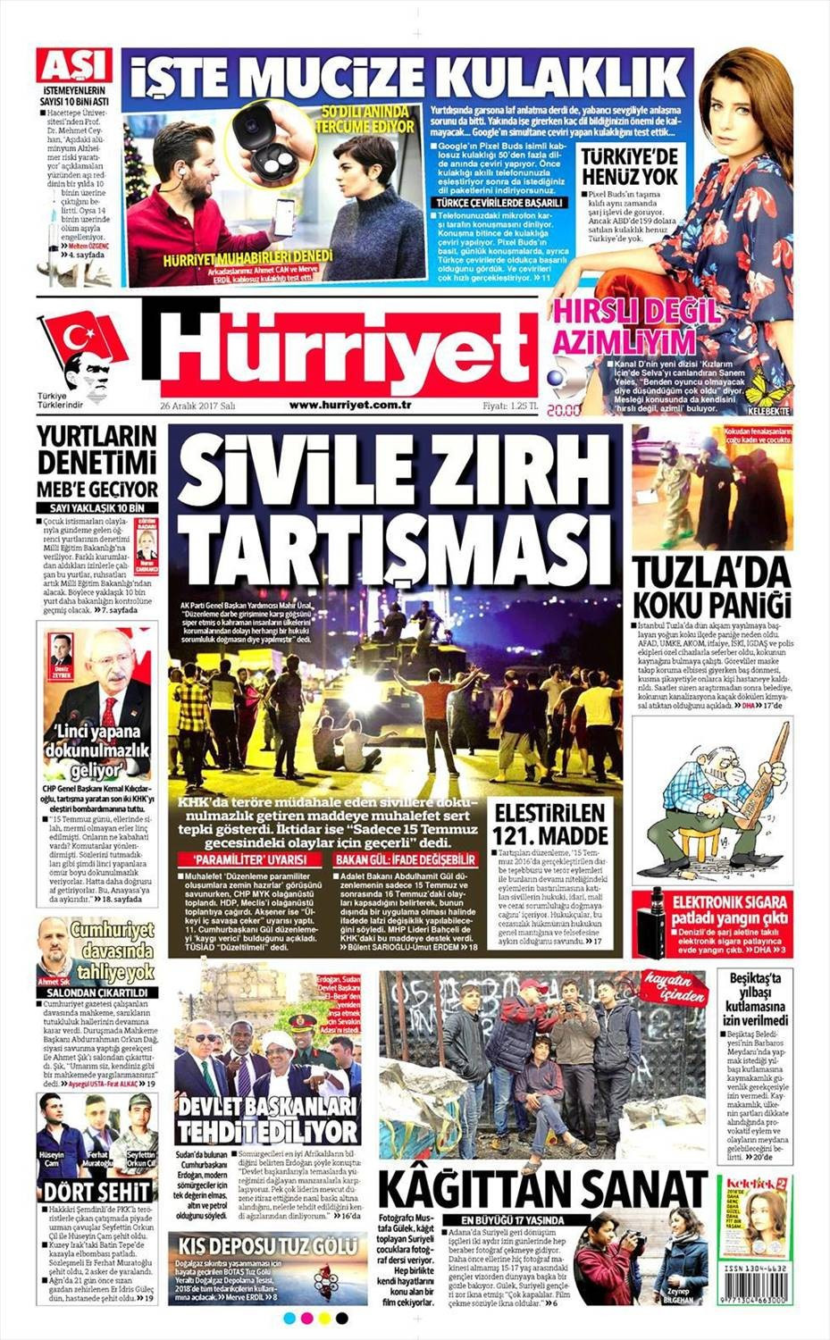 Günün gazete manşetleri (26 Aralık 2017) - Sayfa 2