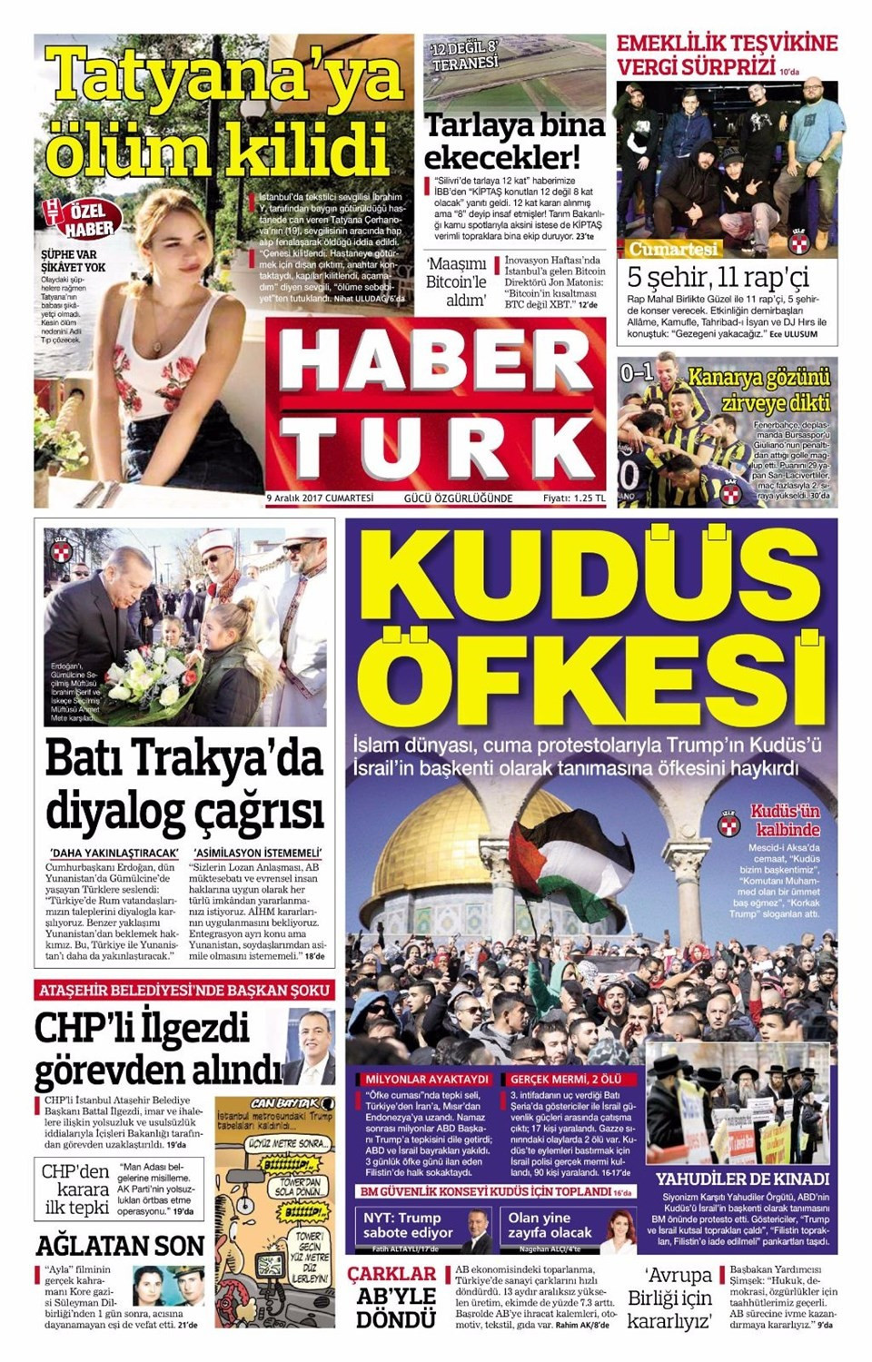 Günün gazete manşetleri (9 Aralık 2017) - Sayfa 4