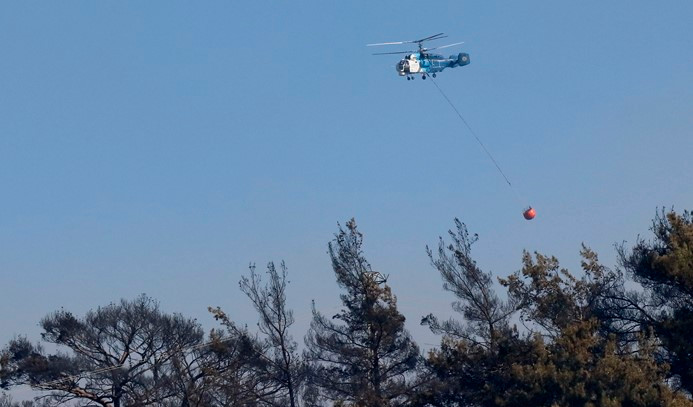 İzmir'de orman yangını: 13 hava aracı müdahale ediyor