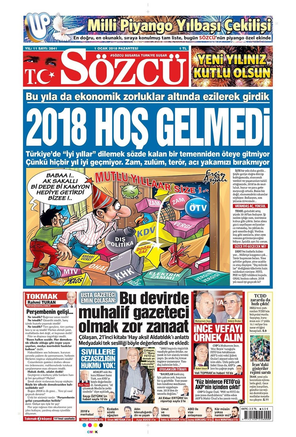 Yeni yılın ilk gazete manşetleri (01.01.2018) - Sayfa 4