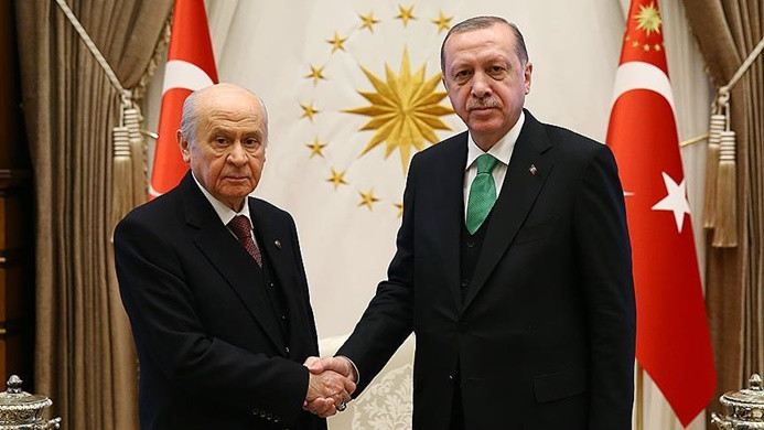 Erdoğan ile Bahçeli 'ittifak'ı görüştü