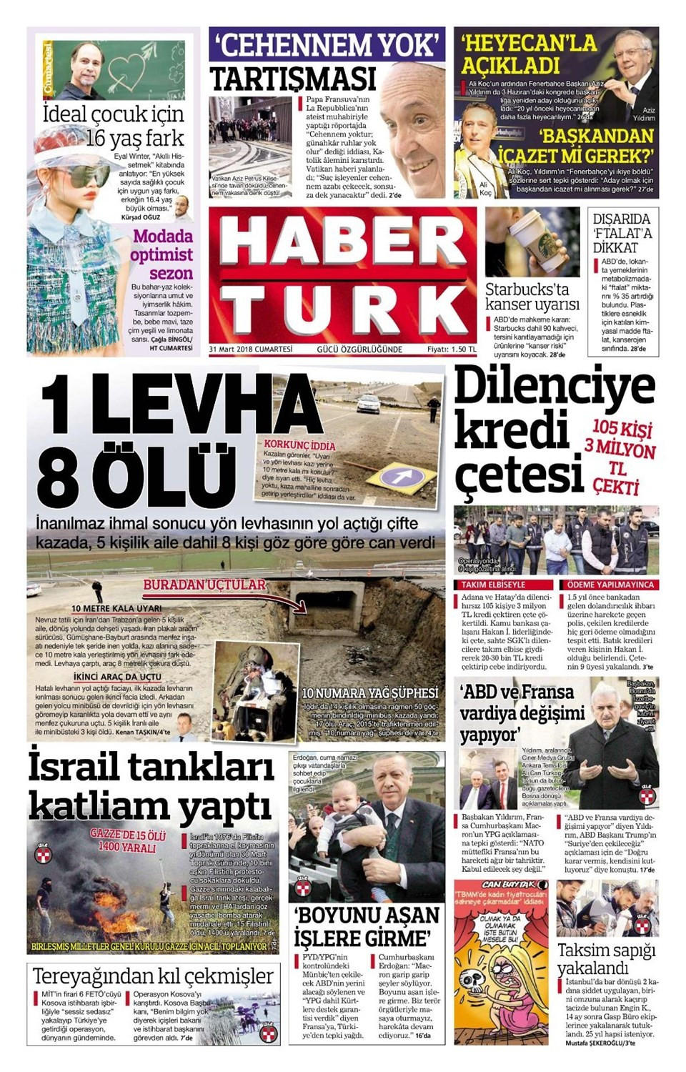 Günün gazete manşetleri (31 Mart 2018) - Sayfa 4