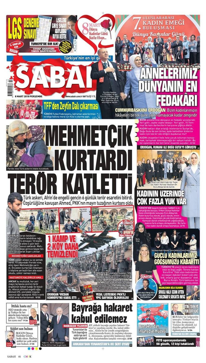 Günün gazete manşetleri (8 Mart 2018) - Sayfa 4