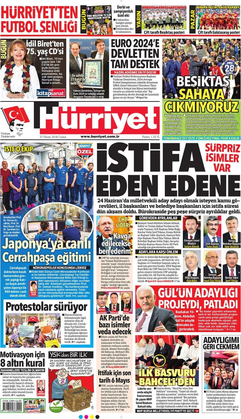 Günün gazete manşetleri (27 Nisan 2018) - Sayfa 2