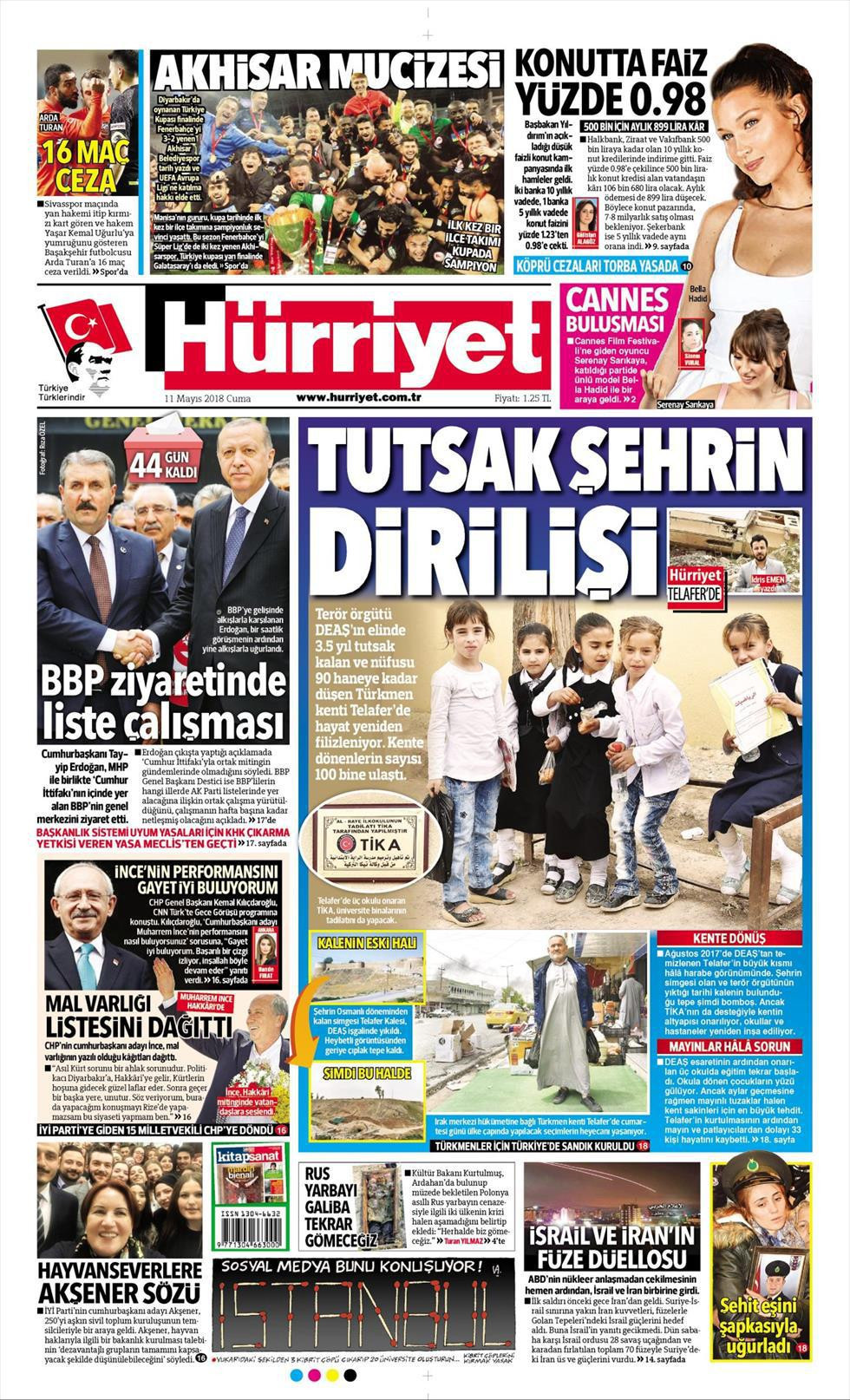 Günün gazete manşetleri (11 Mayıs 2018) - Sayfa 2