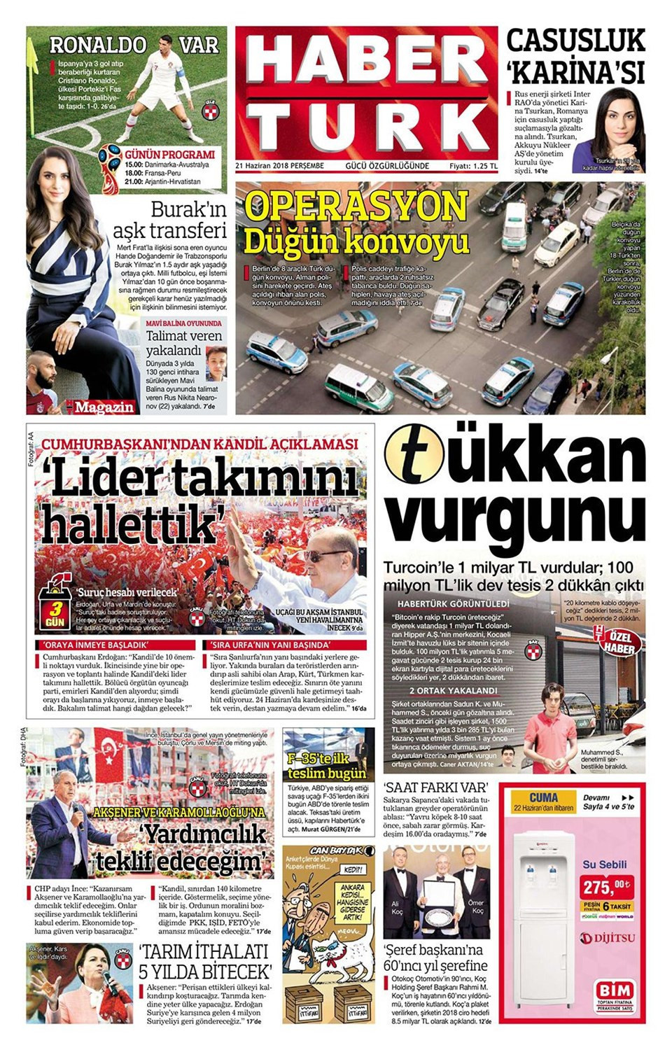 Günün gazete manşetleri (21 Haziran 2018) - Sayfa 4