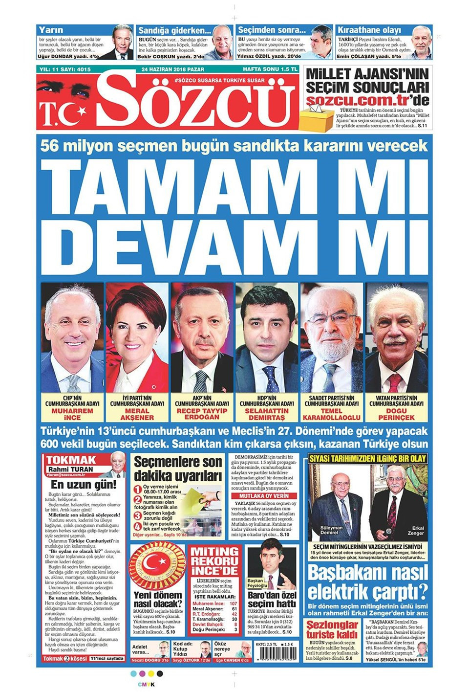 Günün gazete manşetleri (24 Haziran 2018) - Sayfa 4