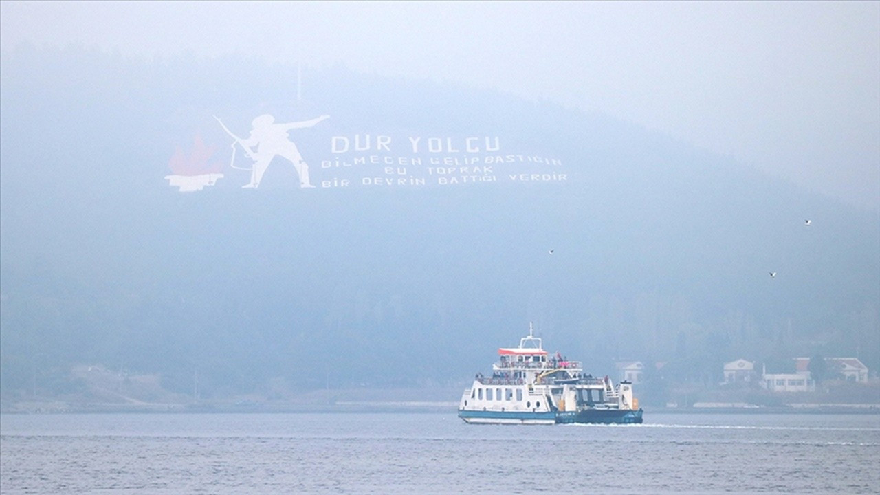 Çanakkale Boğazı'ndaki trafik çift yönde askıya alındı