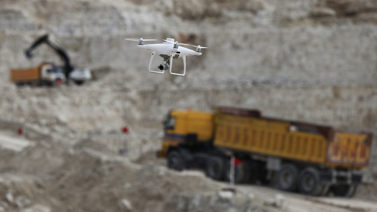 Maden sahalarında 'drone' ile denetim dönemi başladı