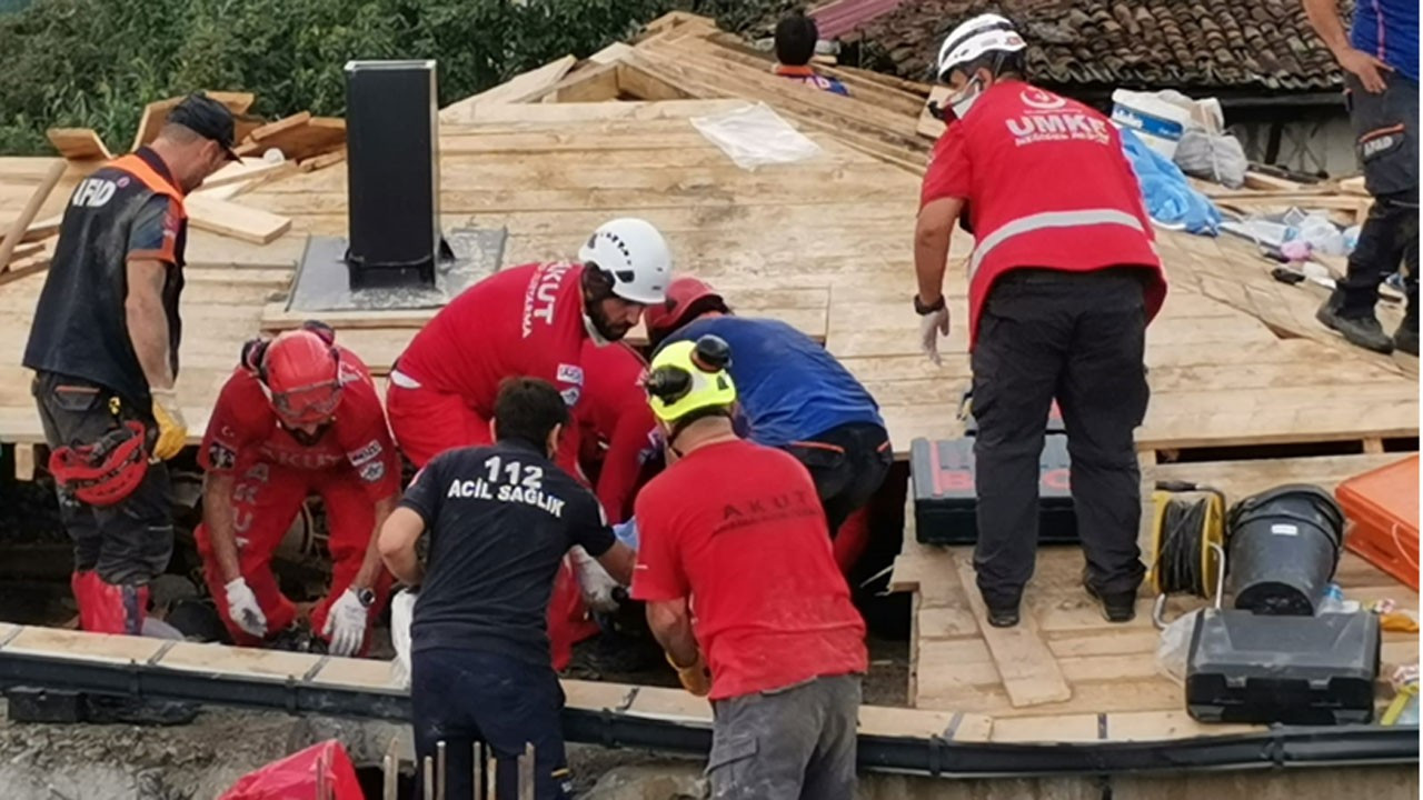Trabzon'da çatı çöktü: 1 ölü, 1 yaralı