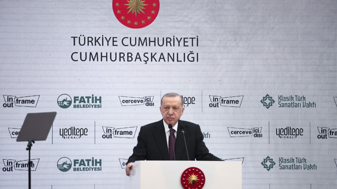 Erdoğan: Kültür sanat birikimimize sahip çıkıp daha ileriye taşıyacağız