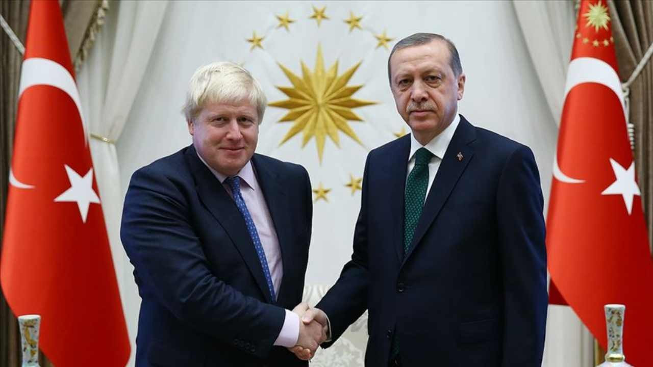 Cumhurbaşkanı Erdoğan, İngiltere Başbakanı Johnson görüştü