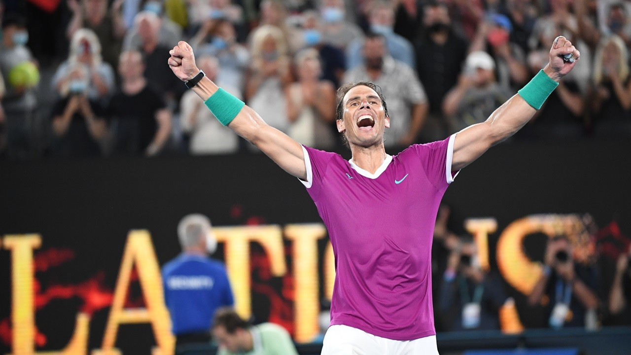 Avustralya Açık'ta kazanan Rafael Nadal
