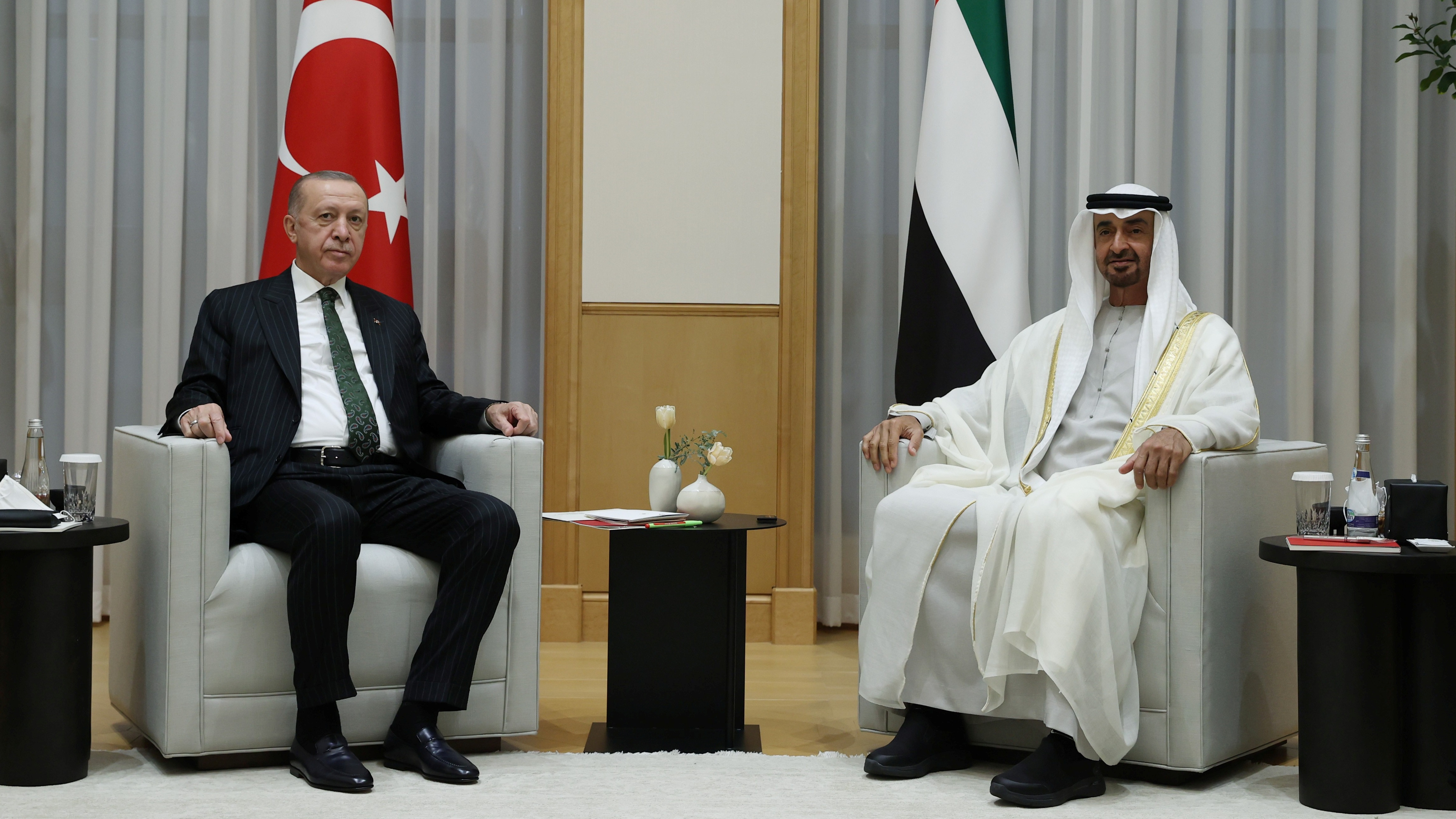Erdoğan, Abu Dabi Veliaht Prensi El Nahyan ile görüştü