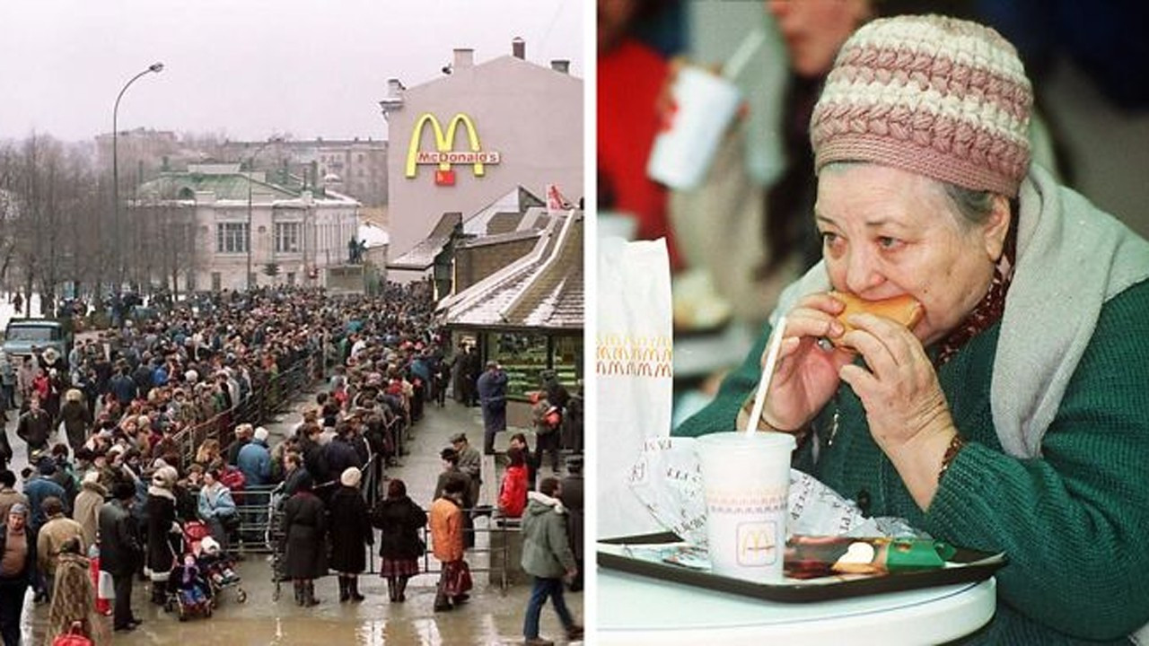 В первую очередь на первых. Первый макдональдс в Москве 1990. Открытие Макдоналдс в Москве 1990. Первый макдональдс в 1990 году. Макдоналдс на Пушкинской 1990.