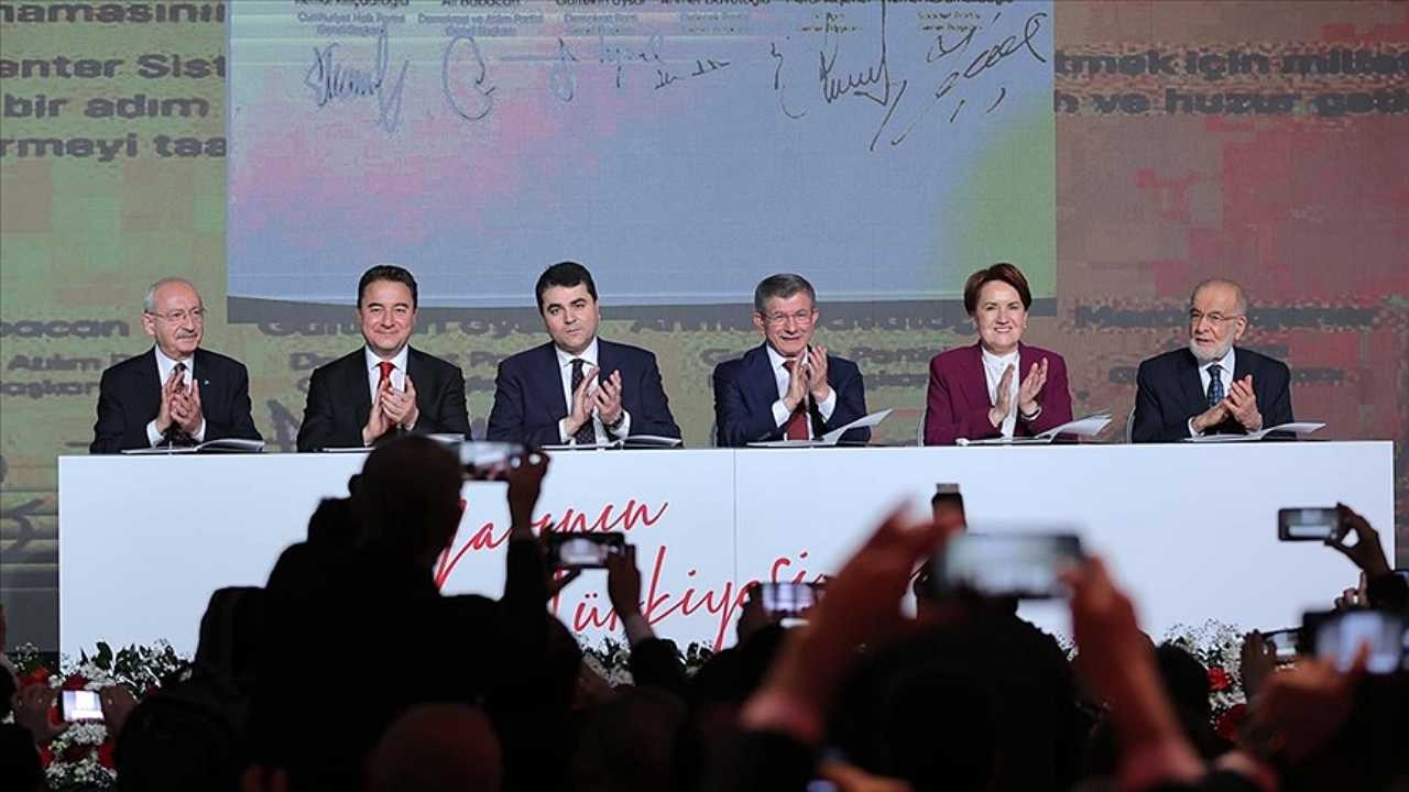 6 partiden 'Türkiye'nin Masası' videosu