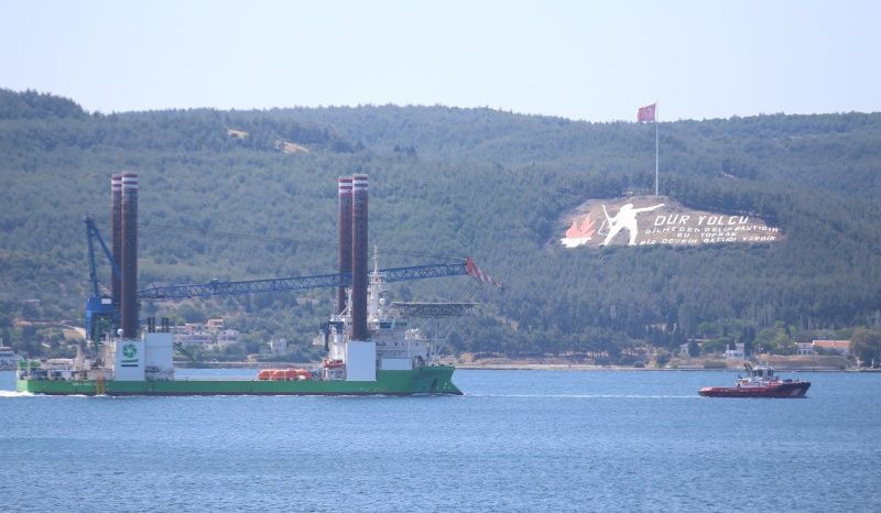 The giant 16 thousand gross ton platform passed through the Dardanelles - Page 2