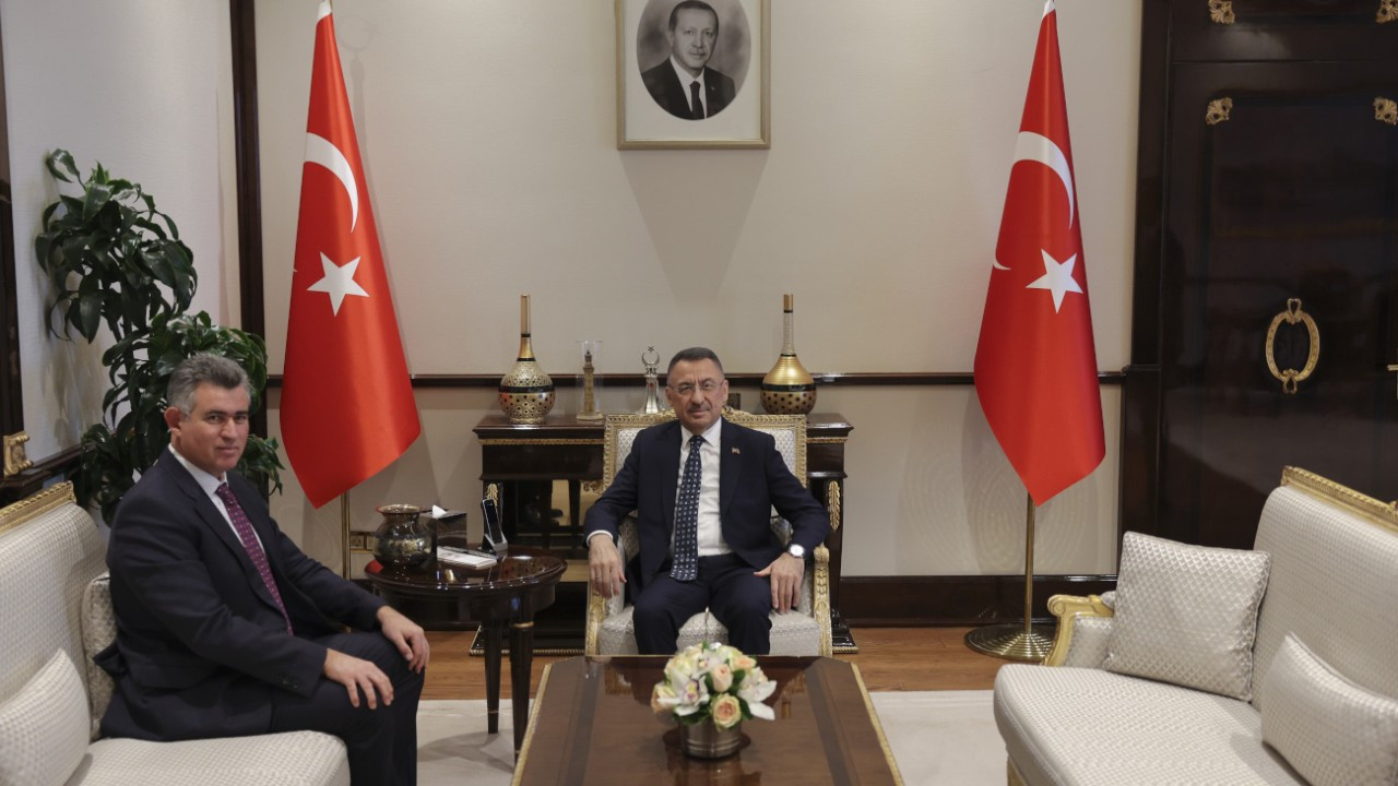 Cumhurbaşkanı Yardımcısı Oktay, Metin Feyzioğlu'nu kabul etti
