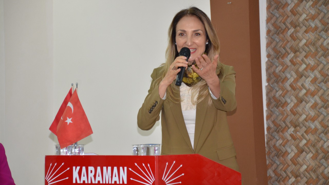 Aylin Nazlıaka, Karaman'da partililerle buluştu