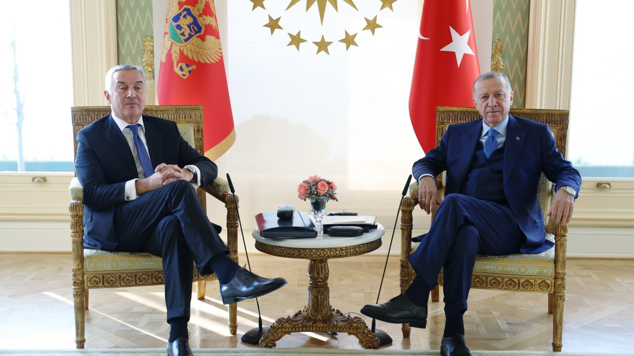 Cumhurbaşkanı Erdoğan, Karadağ Cumhurbaşkanıyla bir araya geldi