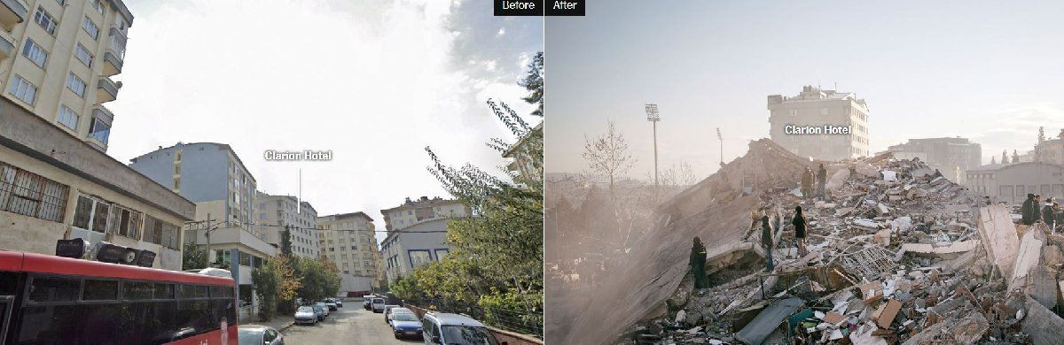Kahramanmaraş'ta depremden öncesi ve depremden sonrası... Büyük yıkım gözler önüne serildi - Sayfa 3