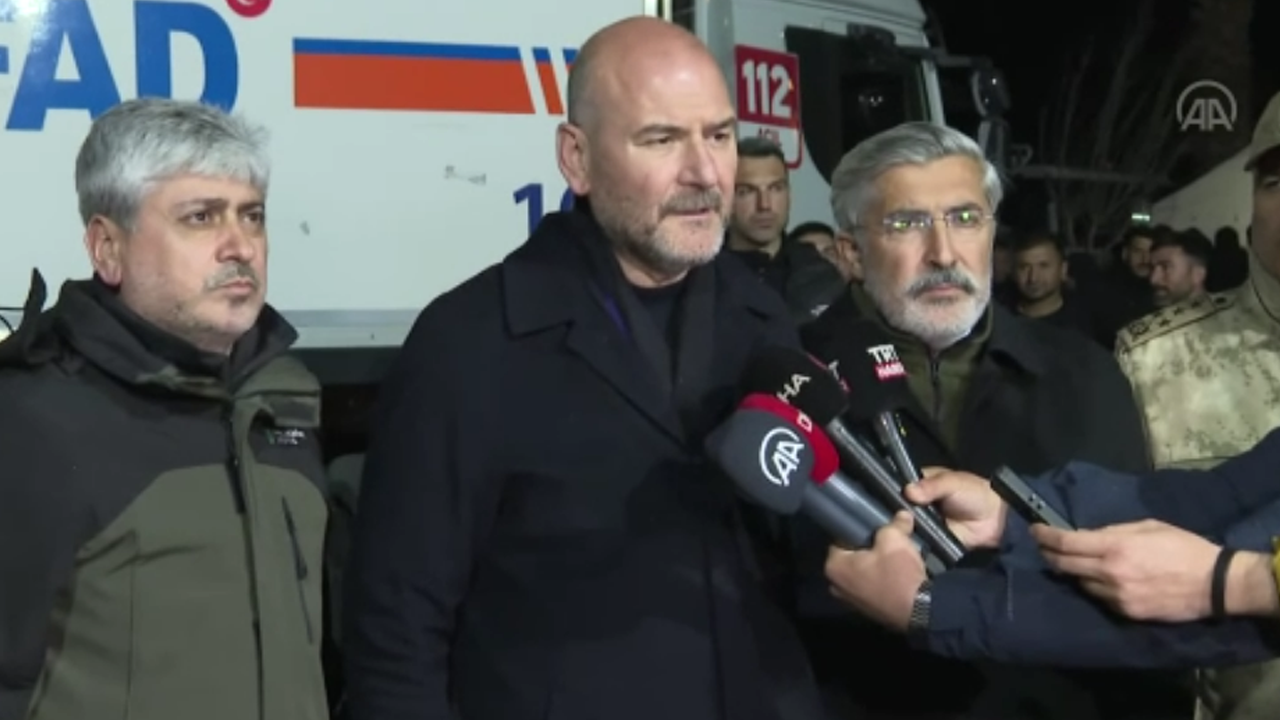 Bakan Süleyman Soylu: Müstakil bir deprem oldu; 3 vatandaşımız hayatını kaybetti
