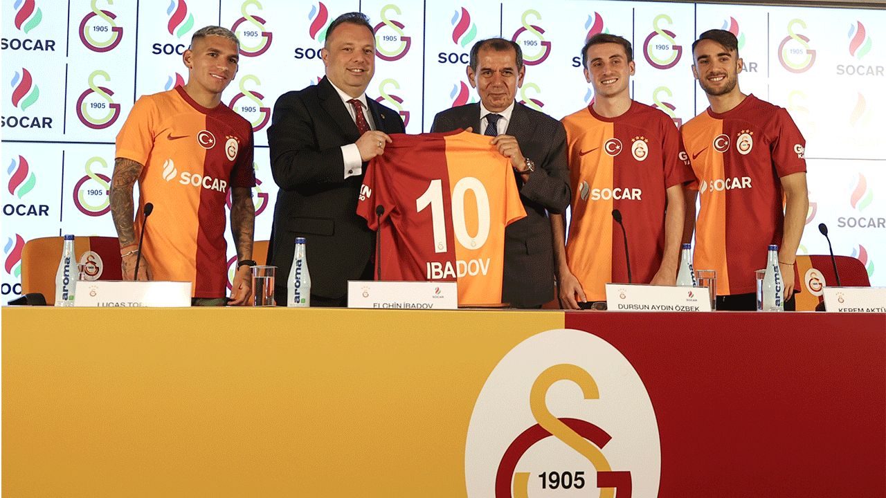 Galatasaray, SOCAR ile 3 yıllık sponsorluk anlaşması imzaladı