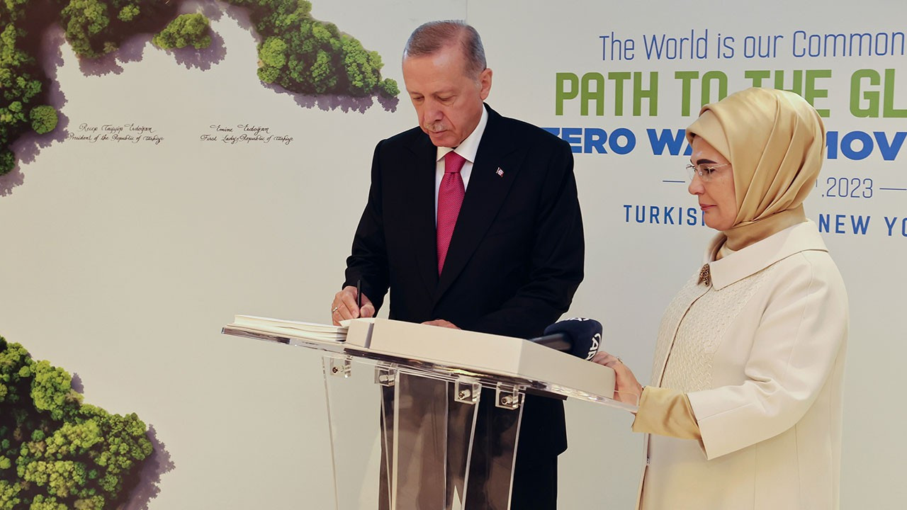  Erdoğan Küresel Sıfır Atık İyi Niyet Beyanı'na ilk imzayı attı