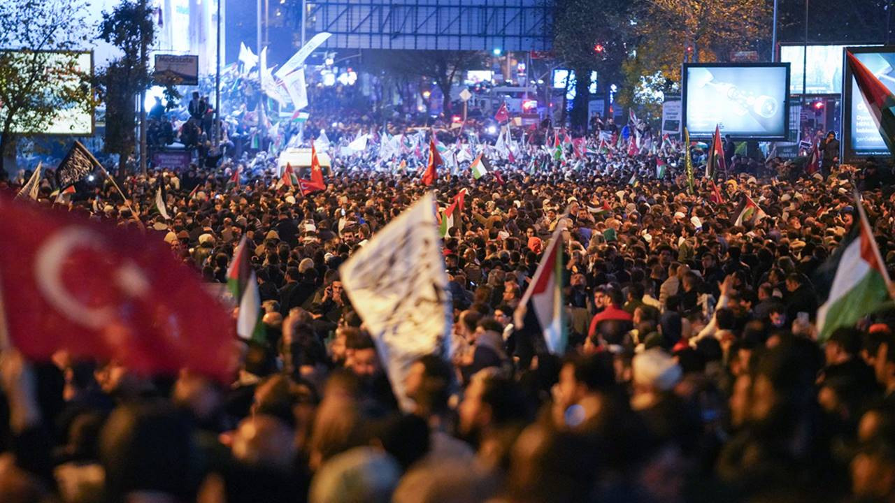 Valilik duyurdu: İstanbul'daki İsrail protestolarında beş gözaltı