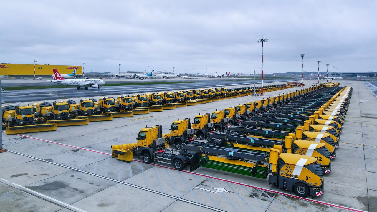 İstanbul Havalimanı'da kış hazırlığı: 404 personel ve 176 araç hizmet verecek