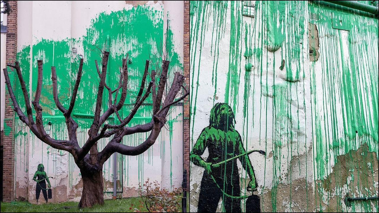 Banksy Londra sokaklarında yeniden ortaya çıktı