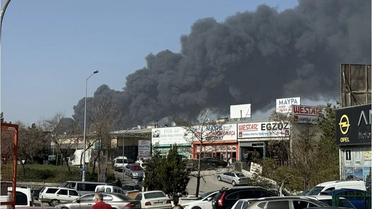 Ankara'da yangın
