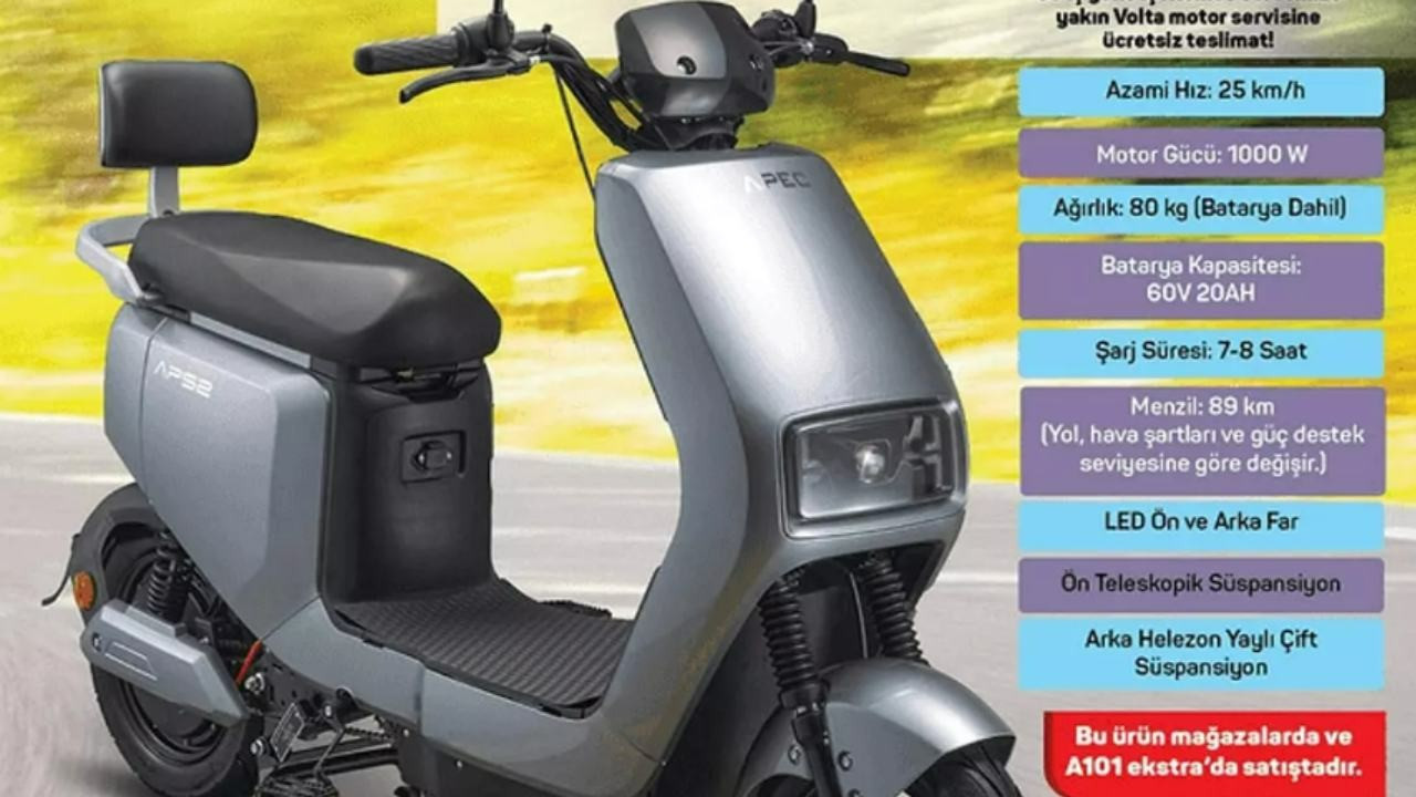 A101 markete bu hafta Elektrikli Moped geliyor! A101 market 11 Nisan 2024 aktüel ürünler kataloğu