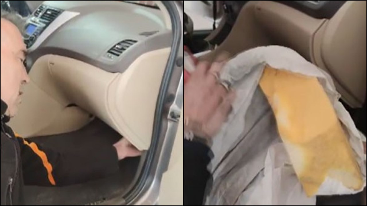 'Airbag açmadı' denen araçta airbag bölümüne sünger konmuş!