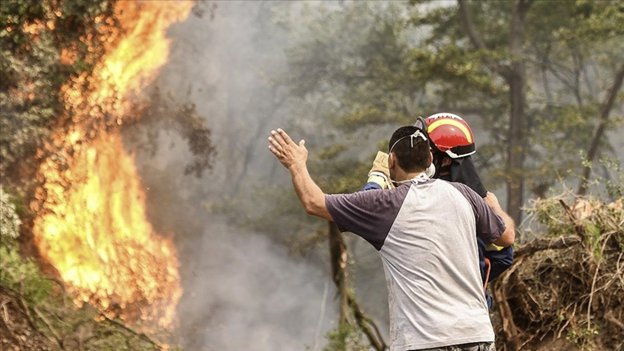 Yunanistan'ın Mora Yarımadası'nda yangın çıktı