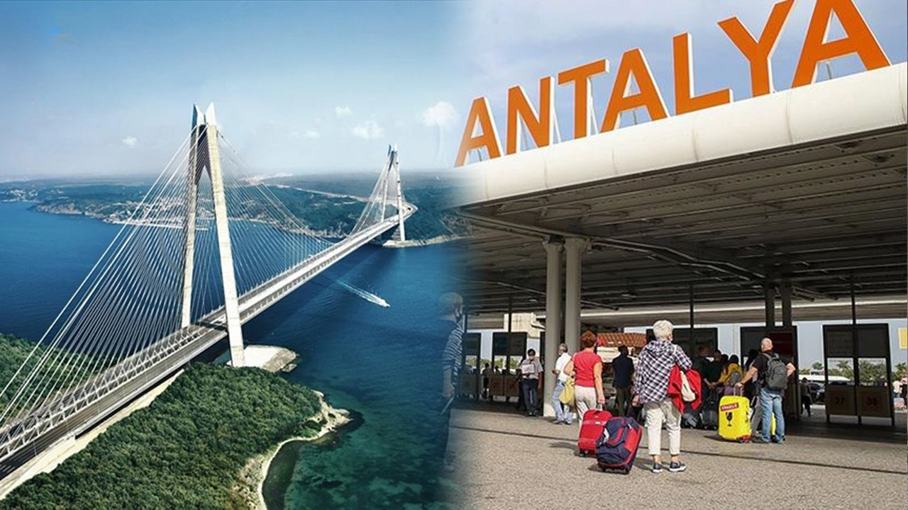 Antalya Havalimanı'nda yolcu, Yavuz Sultan Selim Köprüsü'nde araç geçiş rekoru!