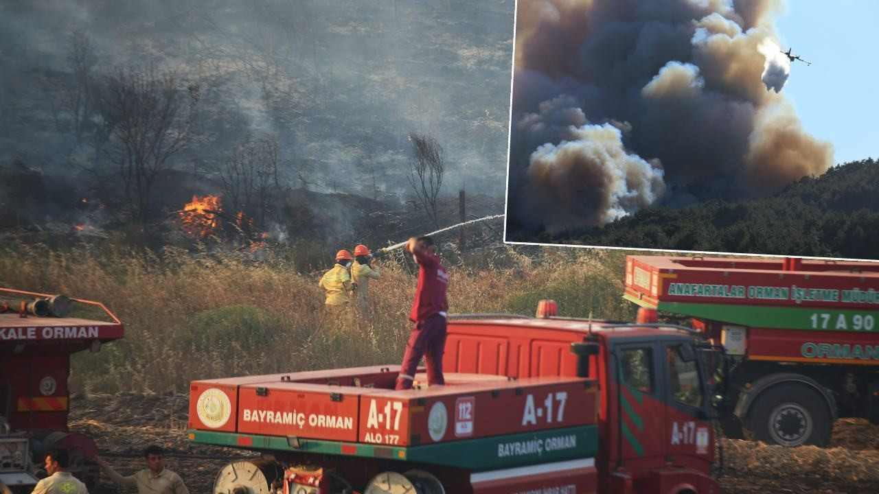 Alevlerle mücadele sürüyor: Çanakkale Boğazı için son dakika kararı