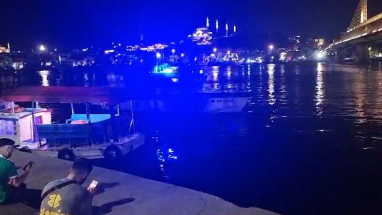 Haliç Metro Köprüsü'nden denize düştü: Tekne kaptanı kurtardı