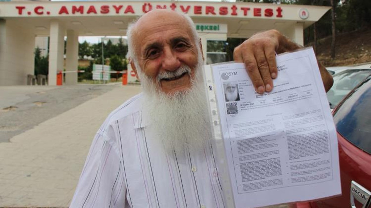 82 yaşındaki Yaşar dede DGS'ye girdi: 'Mezara kadar okumak istiyorum'
