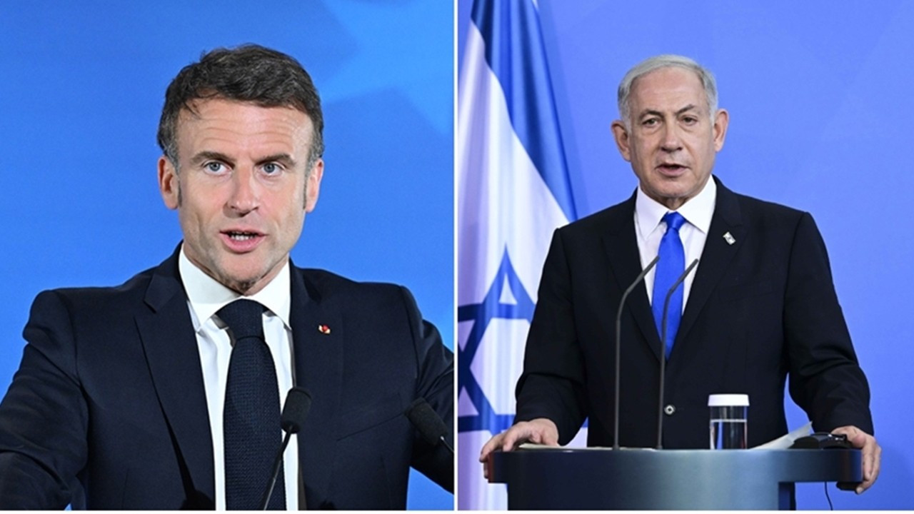 Macron ve Netanyahu arasında 'Hizbullah' görüşmesi