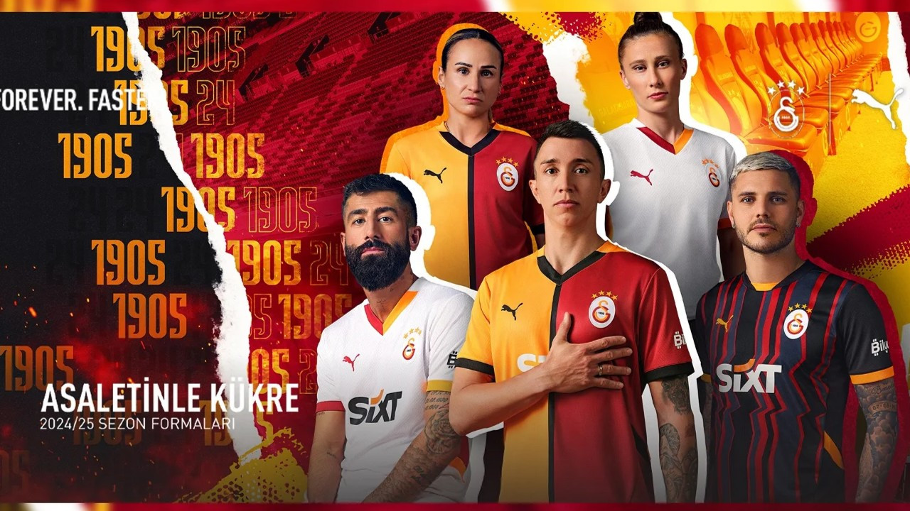 Galatasaray 2024-25 sezonu formalarını tanıttı!