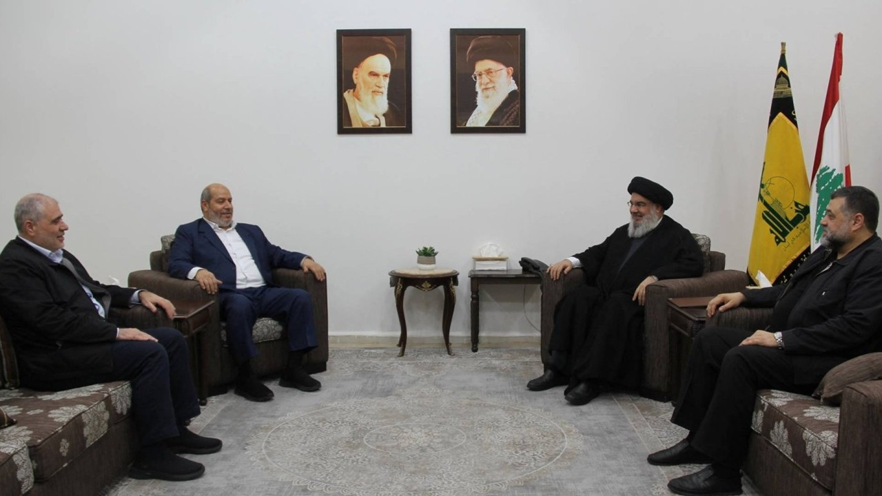 Hizbullah lideri ile Hamas heyeti görüştü