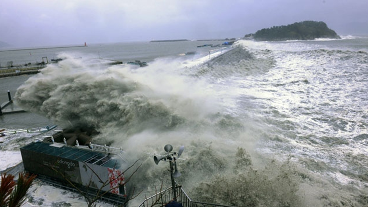 Tayvan'daki yüzlerce uçuşa tayfun engeli