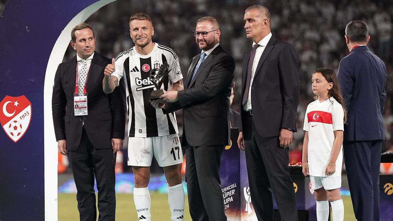 Beşiktaşlı Ciro Immobile Süper Kupa'da maçın adamı!