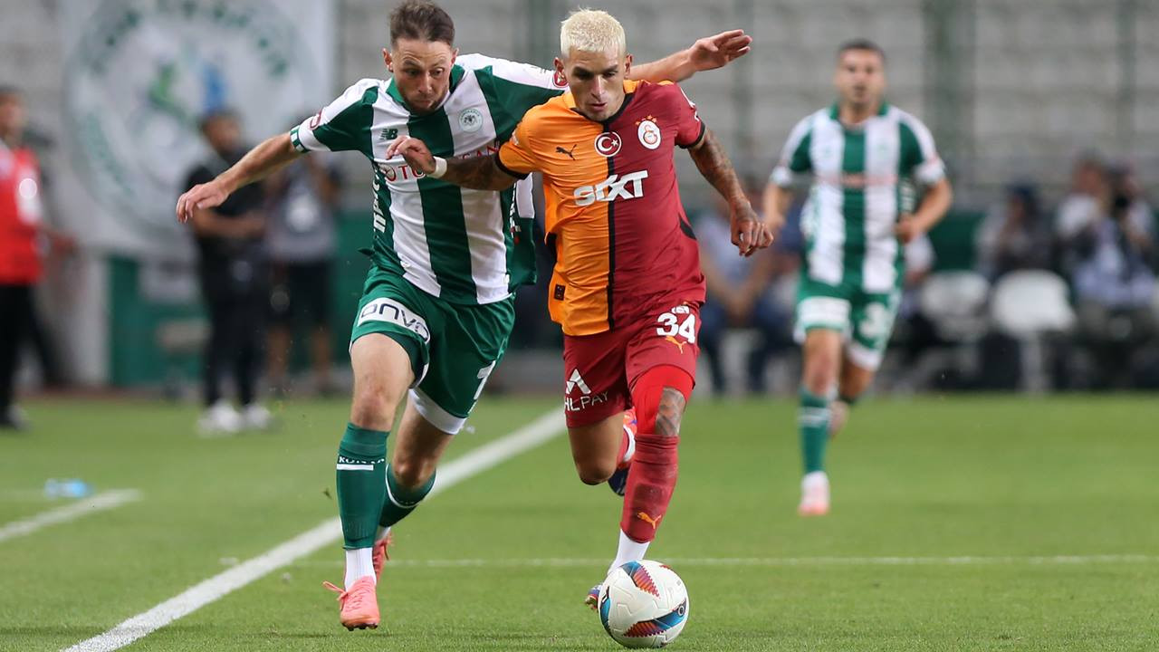 Galatasaray Konyaspor'un 2-1 yendi, üç puanı kaptı