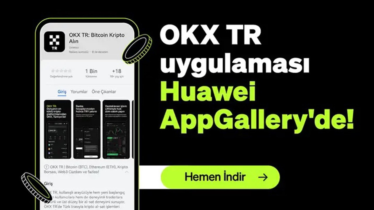 Kripto borsasının yerel mobil uygulaması, Huawei AppGallery’de yayına alındı