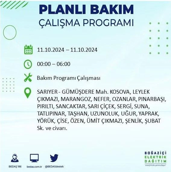 BEDAŞ duyurdu: İstanbul'da bugün elektrik kesintisi yaşanacak ilçeler hangileri? (11 Ekim Cuma) - Sayfa 3