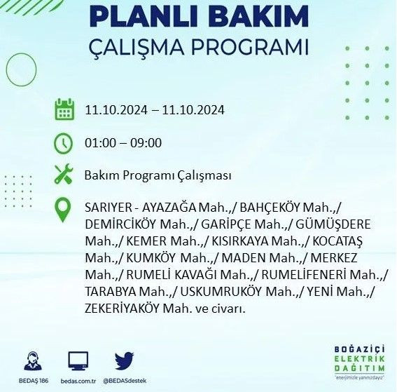 BEDAŞ duyurdu: İstanbul'da bugün elektrik kesintisi yaşanacak ilçeler hangileri? (11 Ekim Cuma) - Sayfa 4