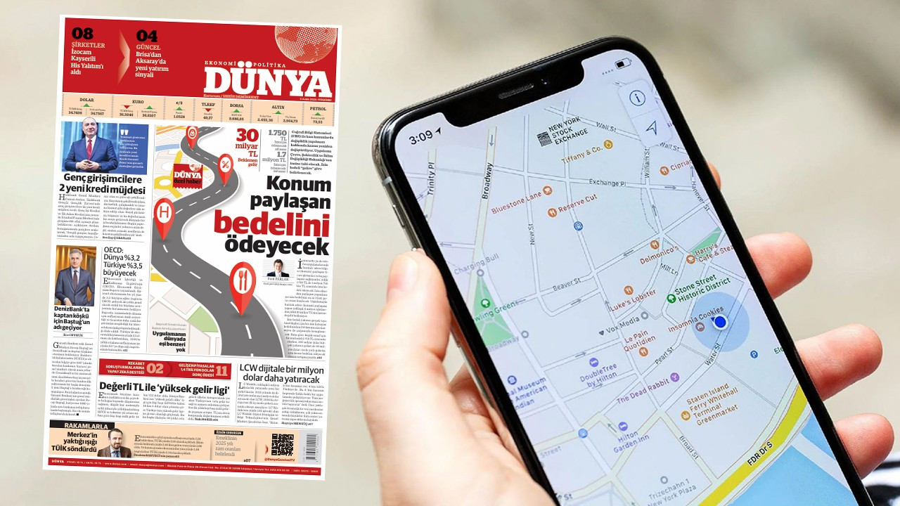 Konum paylaşan işletmeler 1 milyon 750 bin TL ödeyecek